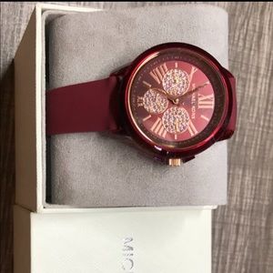 Burgundy Michael Kors watch